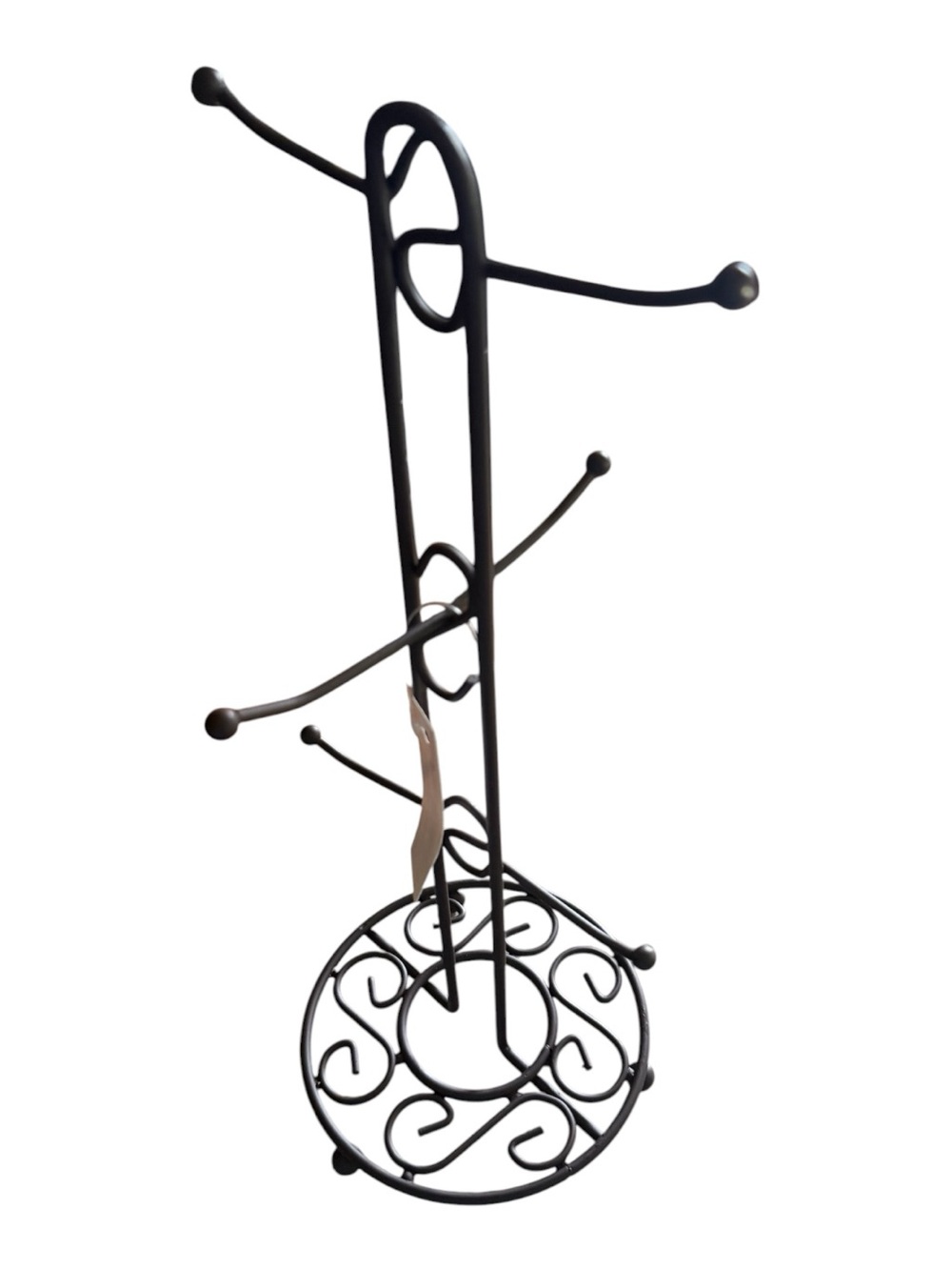 Black Metal Mug Tree Cup Holder Stand